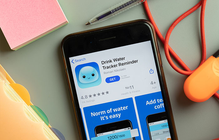 Water tracking app