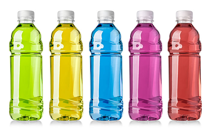 Colourful bottles